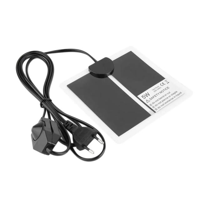 Tapete Térmico Ajustável para Répteis com Controlador de Temperatura - Almofadas de Aquecimento para Terrários - Potência de 5 a 45W