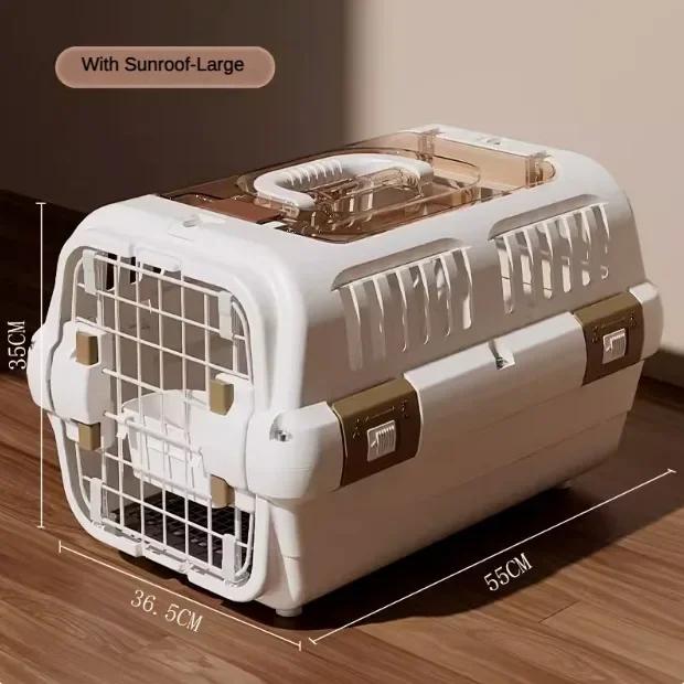 Mochila Portátil Grande para Animais de Estimação - Caixa de Transporte para Gatos e Acessórios de Viagem