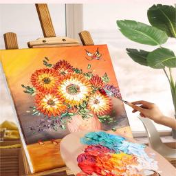 11.2 "X 7.9" Paleta De Tinta De Madeira Com Thumb Hole Wood Oil Paint Palette Artista Palete para Art Supply - Image 3