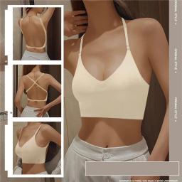 Sutiãs acolchoados sem costura ultrafinos para mulheres, roupas íntimas de seda gelo, lingerie sexy no peito pequeno, sutiã push up, tops de tubo, íntimas - Image 5