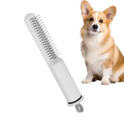 Pente De Remoção De Pêlo De Aço Inoxidável Para Animais De Estimação De Pele, Detangling De Cabelo, Dentes, Higiene, Acessórios De Derramamento De Cão - Image 1