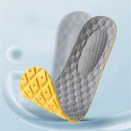 4D Calçados Esportivos Palmilhas, Super Macio, Palmilha para Pés, Cestas de Absorção de Choque, Suporte do Arco, Inserções Ortopédicas - Image 4