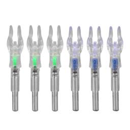 Light Nocks tiro com arco para prática, instalação rápida, visibilidade clara, plástico, rastreamento preciso - Image 1