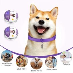 Coleira calmante natural para animais de estimação, ansiedade ajustável, feromona, reduzindo coleiras duradouras, gatos e cães - Image 4