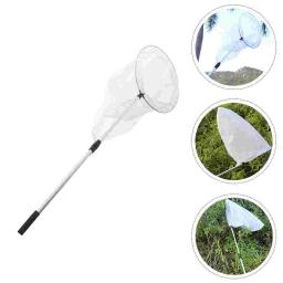 Rede de borboleta profissional com anel inoxidável, Alça telescópica estende, 67 polegadas, Profundidade líquida 23.5, Kids - Image 2