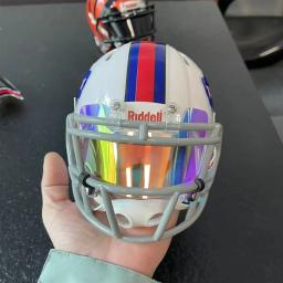 Universal Rugby capacete ornamentos, viseira com clipe, futebol americano, NFL, Mini modelo, viseira, Rugby Eye Shield, substituível, 1, 4 - Image 6