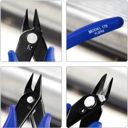 1/2 pces alicate profissional multi ferramentas funcionais cortadores de cabo de fio elétrico corte lado snips nipper de aço inoxidável nivelado - Image 4