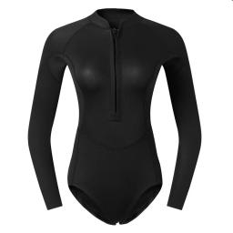 Fatos de mergulho de neoprene feminino, manter quente, mergulho, esportes aquáticos, pesca submarina, surf, roupa de mergulho, banho, 2mm, novo - Image 3