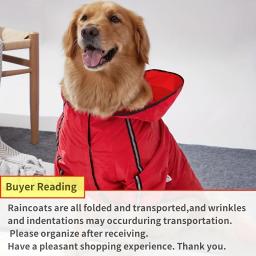Impermeáveis com capuz adequados para cães de tamanho médio e grande, medir o tamanho antes de fazer um pedido - Image 6