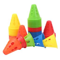 10pcs Soccer Trainning Cone Estádio Marcação Agilidade Treinamento Marcador Livre Slalom Skate Pile Cup Equipamento De Treinamento De Futebol - Image 1