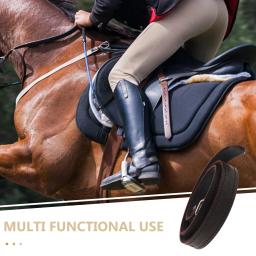 Cuiras equestres crianças suprimentos de treinamento macio envolto equipamento de equitação ajustável para sela de cavalo - Image 2