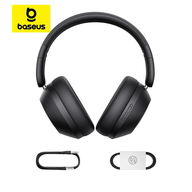 Baseus Bass 30 Max Fone de Ouvido Bluetooth 5.3 Over-Ear com Graves Potentes 50h