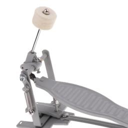 Pedal de pontapé de corrente única, peças de reposição de liga de alumínio, pedal de bombardeiro de mola única para kit de tambor de jazz, kit de tambor acústico - Image 5