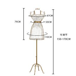 Manequim feminino cheio de metal para costura colorida, janela do casamento do corpo, vestido de exibição ao ar livre, arte de pano, 2024 - Image 1