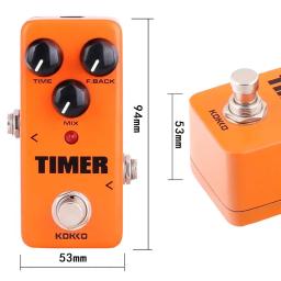 KOKKO-Pedal de Efeito Guitarra Elétrica com Temporizador Delay, Pedal FDD2, Instrumentos Musicais Acessórios - Image 2