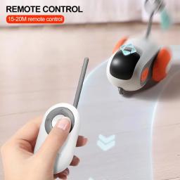 Automático Movendo Controle Remoto Carro de Brinquedo para Cães e Gatos, Jogo Interativo, Formação Gatinho, Pet Shop, Brinquedo Gato Inteligente, 2 Modos - Image 2