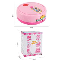 Música elétrica varrendo robô para crianças, Dollhouse aspirador, máquina de limpeza, fingir jogar brinquedo presente - Image 6
