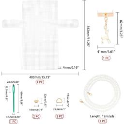 Folhas de lona plástica de malha clara para bordado, fáceis de cortar, Kits de lona plástica, Liquidação para bordado, Fios, 1 conjunto - Image 2