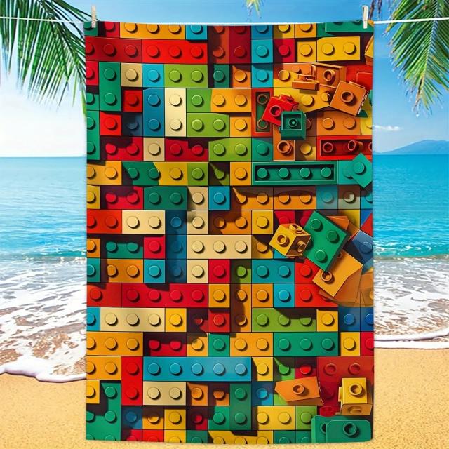 Toalha de Praia LEGO Personalizada - Diversão ao Sol