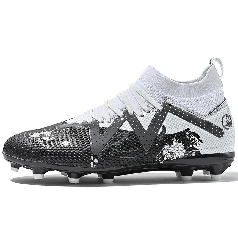 Botas de futebol masculinas tf/fg chuteiras de futebol profissional sapatos de treinamento ao ar livre alta qualidade bota de campo de futebol criança tênis de futebol - Image 1
