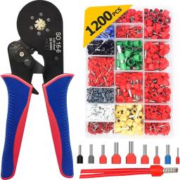 Kit de ferramentas de crimpagem Hexagonal Virola, crimper fio com linha única e conjunto de virola fio duplo, AWG 28-5, 16-16 mm² - Image 1