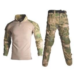 Uniforme militar das forças especiais com equipamento de proteção, terno tático, calças de camuflagem, jaqueta, pistola de ar, caça - Image 3