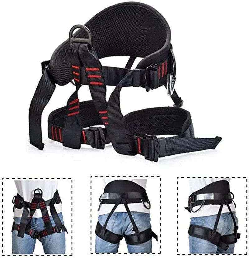 Profissional Half-Length Arnês Ajustável, Resgate Cinto De Segurança, Outdoor Cave Escalada Arnês, suporte de cintura, equipamento de resgate - Image 1