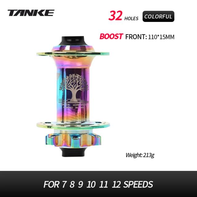TANKE Cubo de Bicicleta TH-490 Alumínio 32 Furos 120 Cliques Freio a Disco