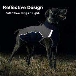 Casaco impermeável para Cães, Roupa para Cães Grandes, Cães Médios e Grandes, Fato de Pet, Casaco de Buldogue Francês, Labrador, Colete Pastor Alemão, Inverno - Image 3