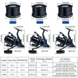 Sougayilang 9000-12000 carretel de metal completo jigging corrico fundição de tiro longo e água salgada surf grande mar fiação carretel de pesca - Image 4