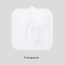 Ganchos autoadesivos fortes, gancho transparente para porta sem perfuração, forte aderência, cozinha, banheiro, ferramentas de roupas, gancho - Image 5