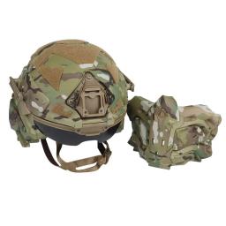 Capacete Airsoft RÁPIDO tático com fone de ouvido de comunicação embutido, capacete de assalto Fan W-Ronin, máscara destacável, lente de reposição - Image 2