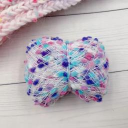 Fio misto feito à mão, fio de doces coloridos, fio diy, fio tecido à mão, fio de feijão, fio de bola, fiação tecida - Image 6