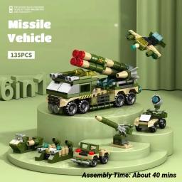 Compatível lego tanque militar foguete robô dinossauro veículo blindado lutador jato quebra-cabeça montagem brinquedos meninos crianças brinquedos presentes - Image 6