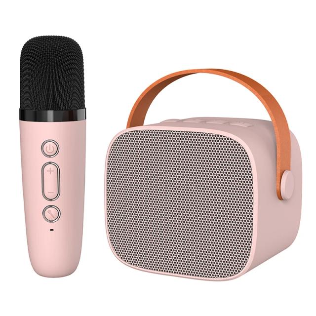 Máquina de Karaokê Infantil Portátil com 2 Microfones Sem Fio - Festa e Diversão