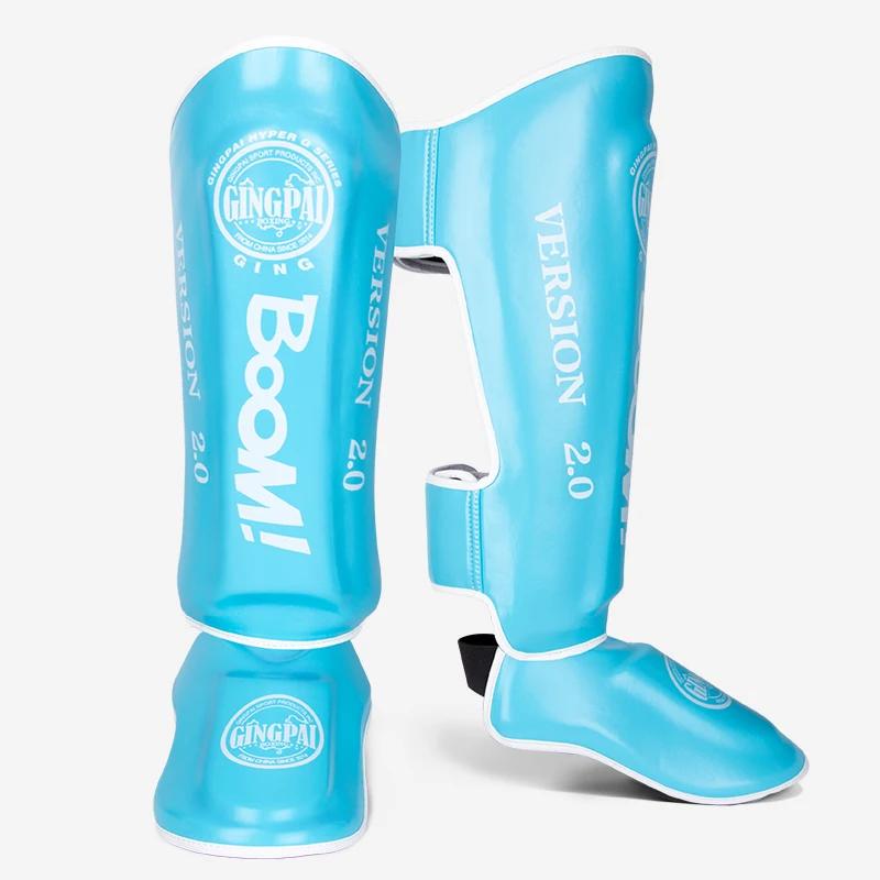 Muay Thai Leg Protector, Sanda lutando com os pés, Protetores de canela, Engrenagem de proteção de boxe engrossado - Image 1