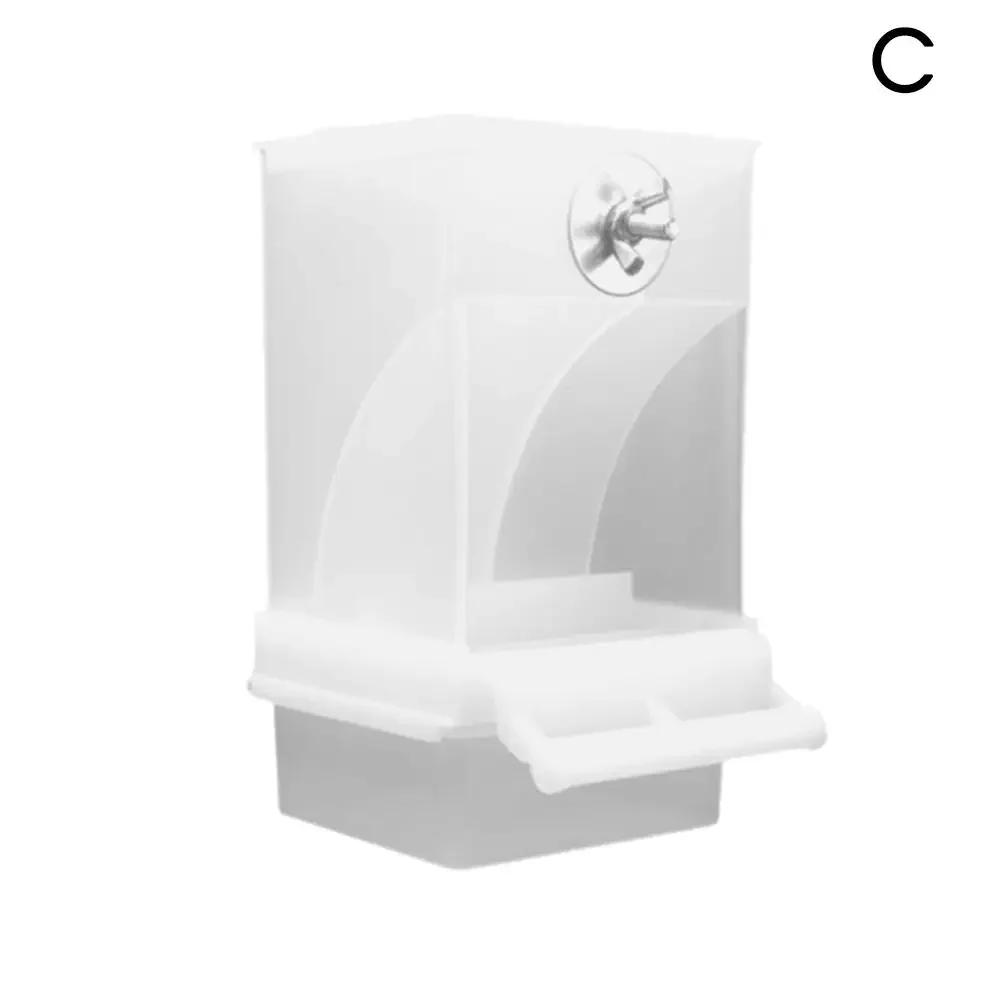 Alimentador automático de pássaros, Pássaro à prova de derramamento e à prova de respingos, Pássaro transparente The Easy Food Cage, Para ser fixado na caixa é Ob A9O9 - Image 1