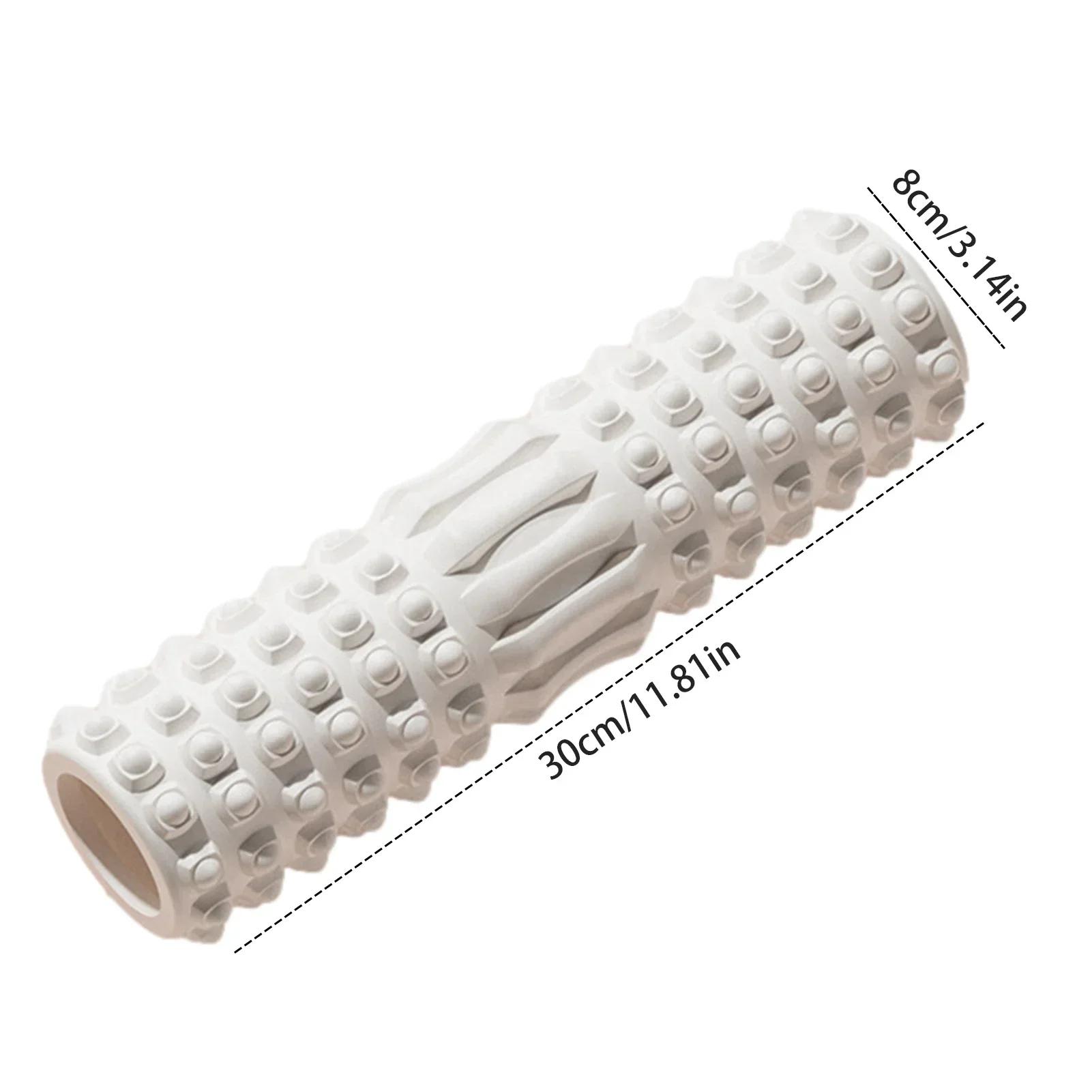 30cm coluna de yoga ginásio fitness pilates rolo de espuma exercício volta massagem rolo yoga tijolo em pernas & braços equipamentos fitness em casa - Image 1