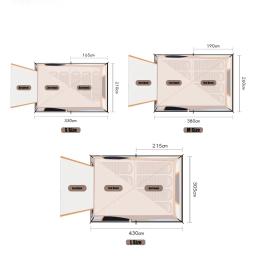 Barraca de acampamento ao ar livre, barraca do curso da família, proteção UV, 2, 4, 6, 8 pessoas, tendas luxuosas, venda direta da fábrica, venda quente - Image 2