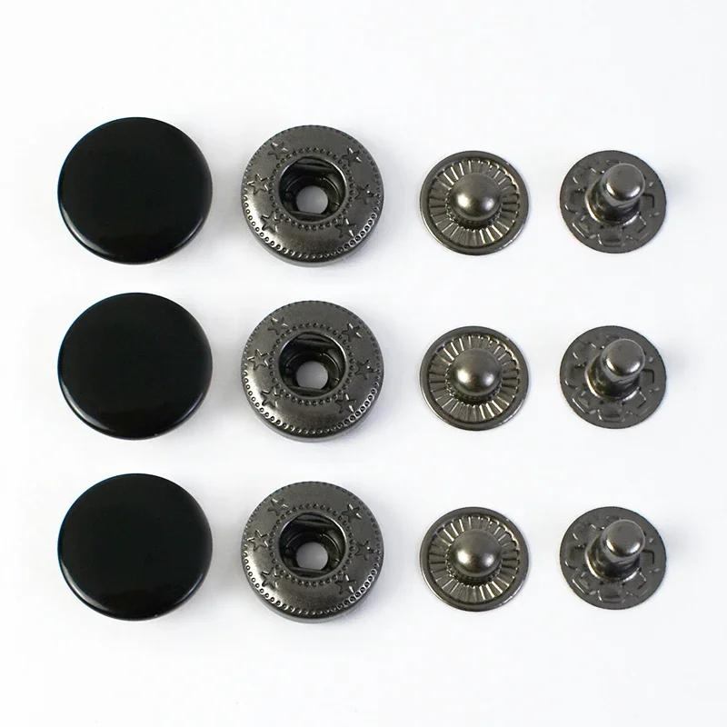 20 conjuntos meetee 12-17mm botões de pressão coloridos fixadores de pressão para costura de couro artesanato roupas sacos diy acessório de bordado - Image 1