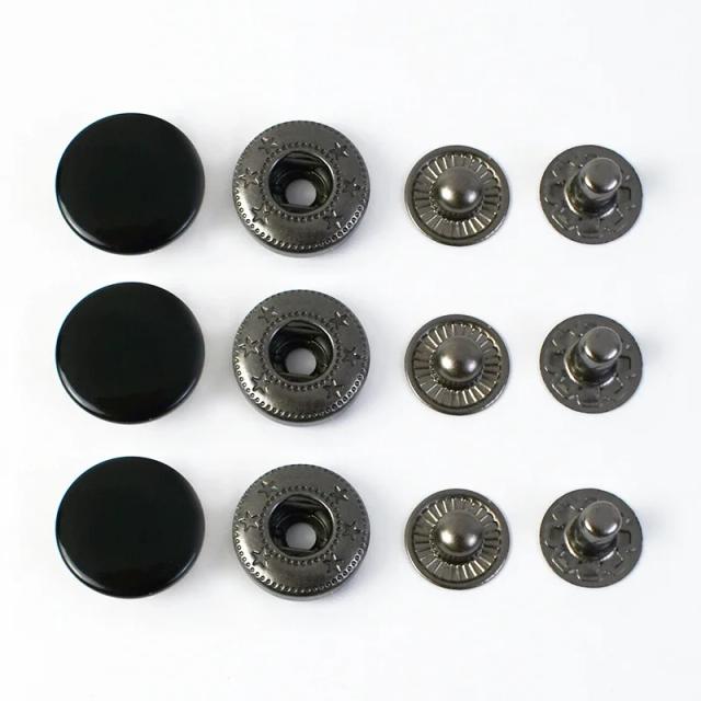 Conjuntos de Botões de Pressão Coloridos para Costura - 20 Peças de 12-17mm para DIY em Couro, Roupas e Acessórios de Artesanato