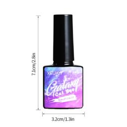 Gel Reflexivo Magnético Esmalte, Gel para Olhos Sparkly Cat, Manicure Shining Rainbow, Gel de Desenho, 9D, Roxo, Rosa, 7,3 ml - Image 6
