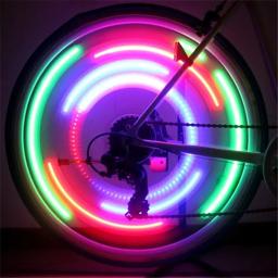 Bicicleta roda luzes LED, luz de advertência de segurança, fácil de instalar, a pilhas, acessórios de bicicleta, Amagi, 3 modos - Image 6
