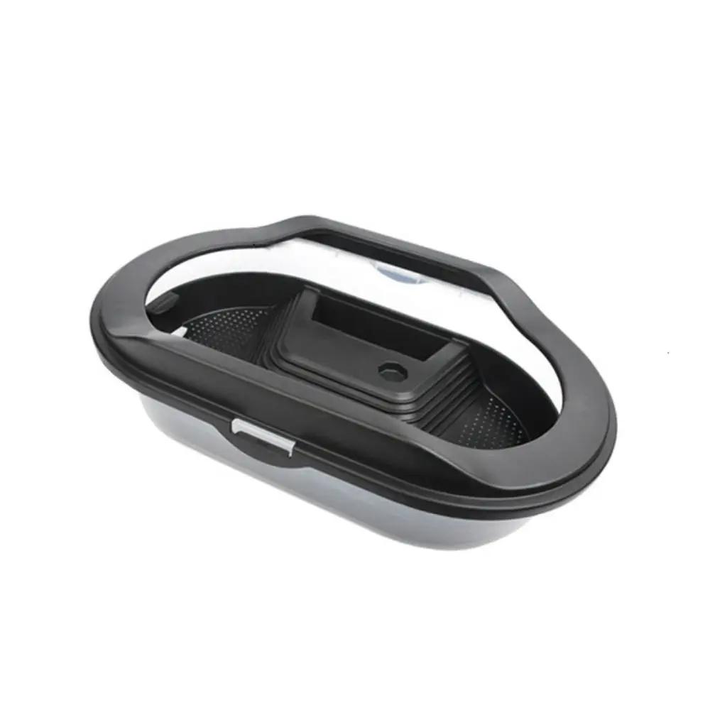 Recipiente Tanque Tartaruga para Tanque de Peixes Répteis, Casa Destacável, Água Fácil de Trocar, Ninho De Plástico, Áreas Para Raça Alimentar, Nadar Bask - Image 1