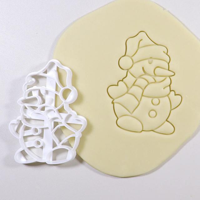 Cortador de Biscoitos de Natal em Forma de Homem de Gengibre - Molde de Plástico para Fazer Delícias Festivas em Casa
