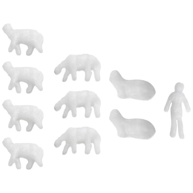Figuras Em Miniatura de Plástico para Modelos de Trem Ferroviário - Pacotes com 50 ou 100 Peças Novas