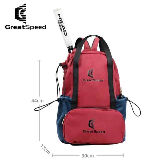 GREATSPEED Bolsa de tênis de badminton unissex estilo coreano infantil