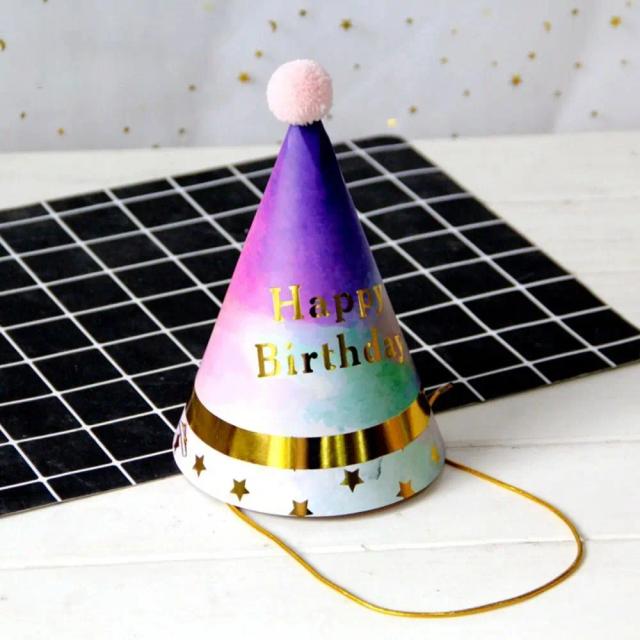 Chapéus de Festa de Aniversário Artesanais para Meninos e Meninas - Acessórios DIY para Chuveiro de Bebê e Decoração Fotográfica