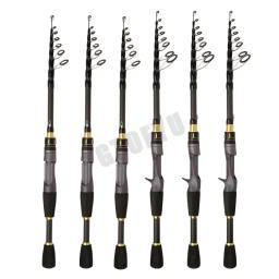 Vara de pesca telescópica ultracurta, multifuncional, vara de fundição giratória, vara de pesca de alto carbono, durável, antiderrapante - Image 2