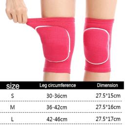 Elastic Sports Compression Knee Pads, protetor de joelho, suporte esponja espessa para dança Roller Voleibol Treinamento Joelhos Brace - Image 6